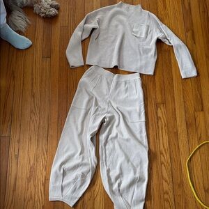 Amazon Women's Cream Top and Pants Set